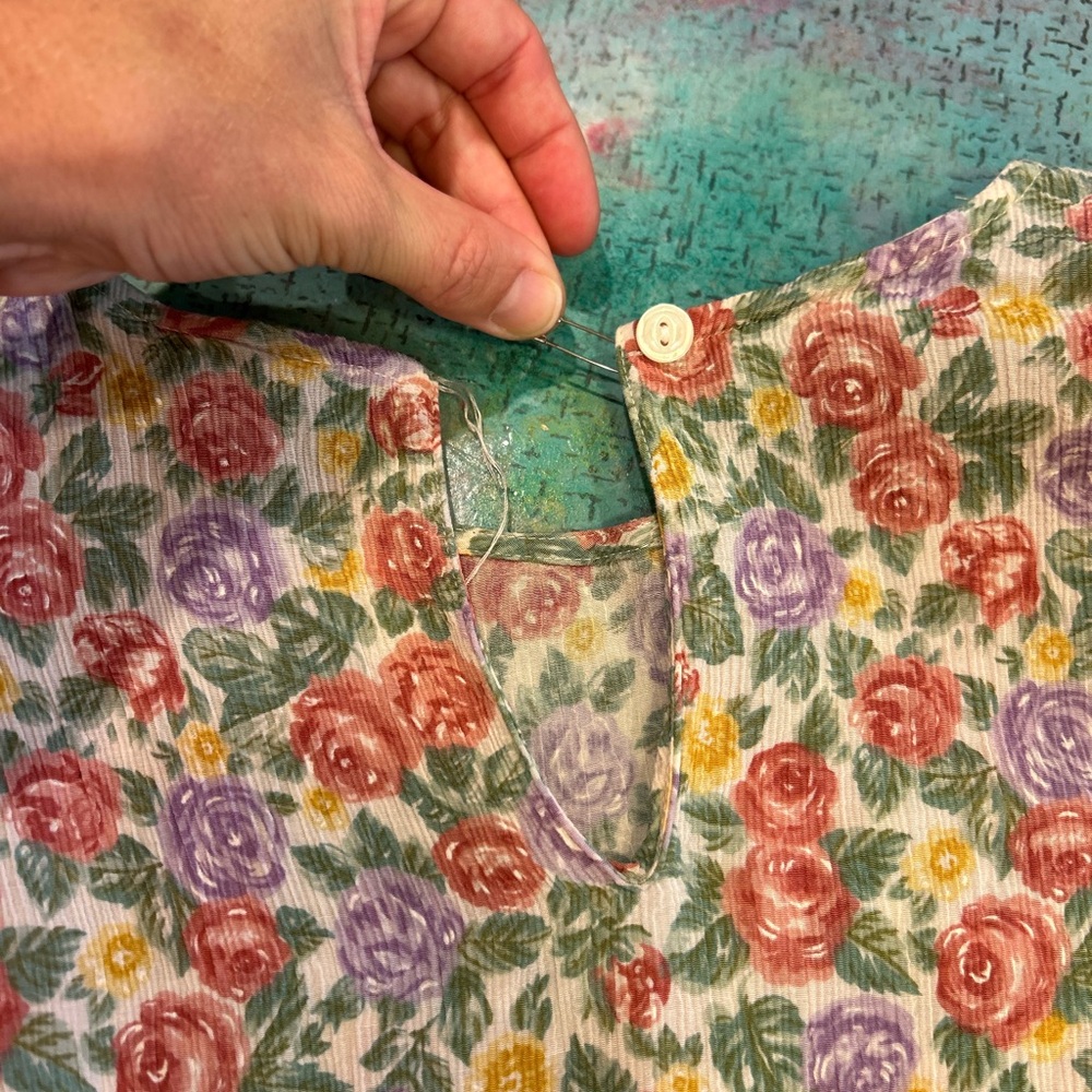 80s Floral Short Set - Picture 12 of 16